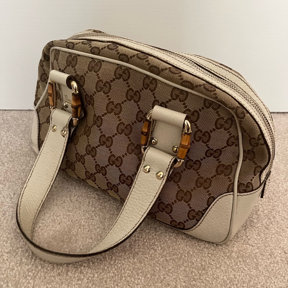 Vintage Gucci Doctor bag with bamboo